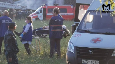 4 человека погибли при падении самолёта Ил-76 в Рязани