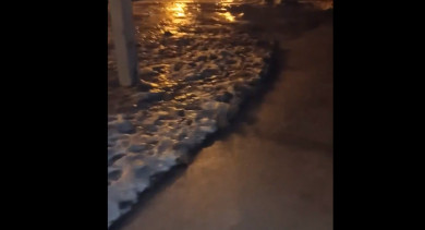 Тамбовчане пожаловались на покрытую льдом улицу