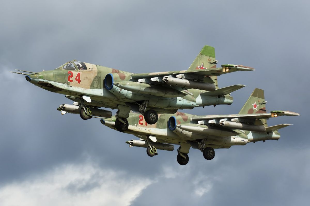 Военный самолёт Су-25 упал в&nbsp;Азовское море
