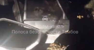 В Тамбовской области машина вылетела с трассы