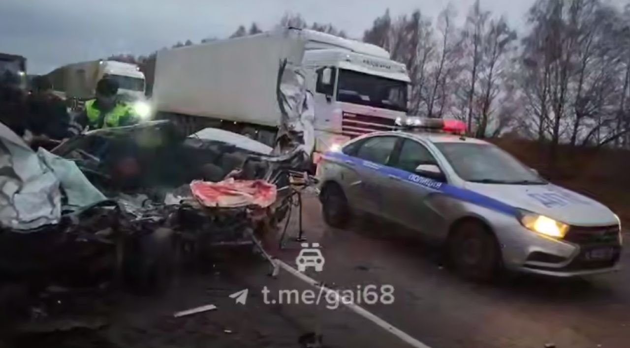В Тамбовской области водитель пошел на обгон и разбился насмерть
