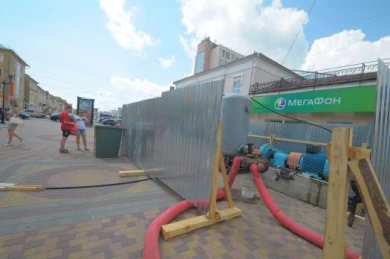На тамбовском Арбате прорвало канализацию
