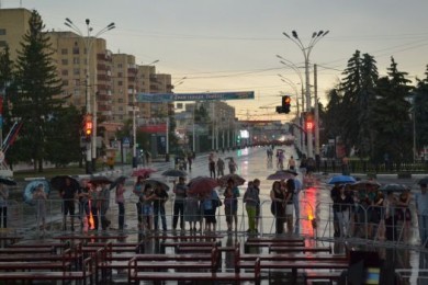 Тамбовчане обсуждают в Интернете небывалый ливень, который обрушился на город в ...
