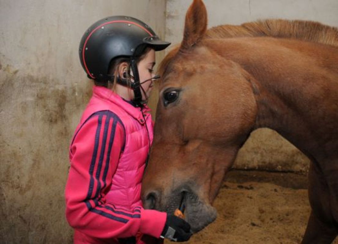По словам юной чемпионки, самое главное — найти с лошадьми общий язык. И это ей удаётся... 
(На фото Лиза с конём по имени Донт Тач, который помог девочке выиграть чемпионат России)