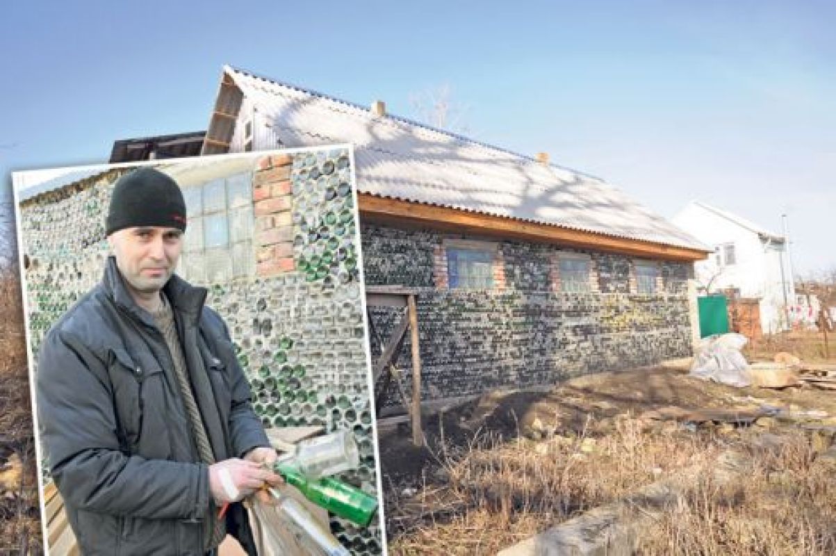 Мастеру не пришлось ломать голову над тем, где найти стройматериалы, — они буквально под ногами валяются