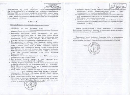 Заключение полиграфолога образец