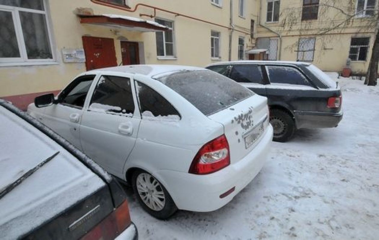 В центре Тамбова расстреляли автомобиль