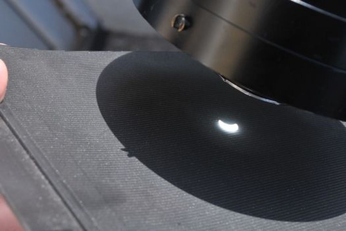 Тамбовчане смогли увидеть солнечное затмение