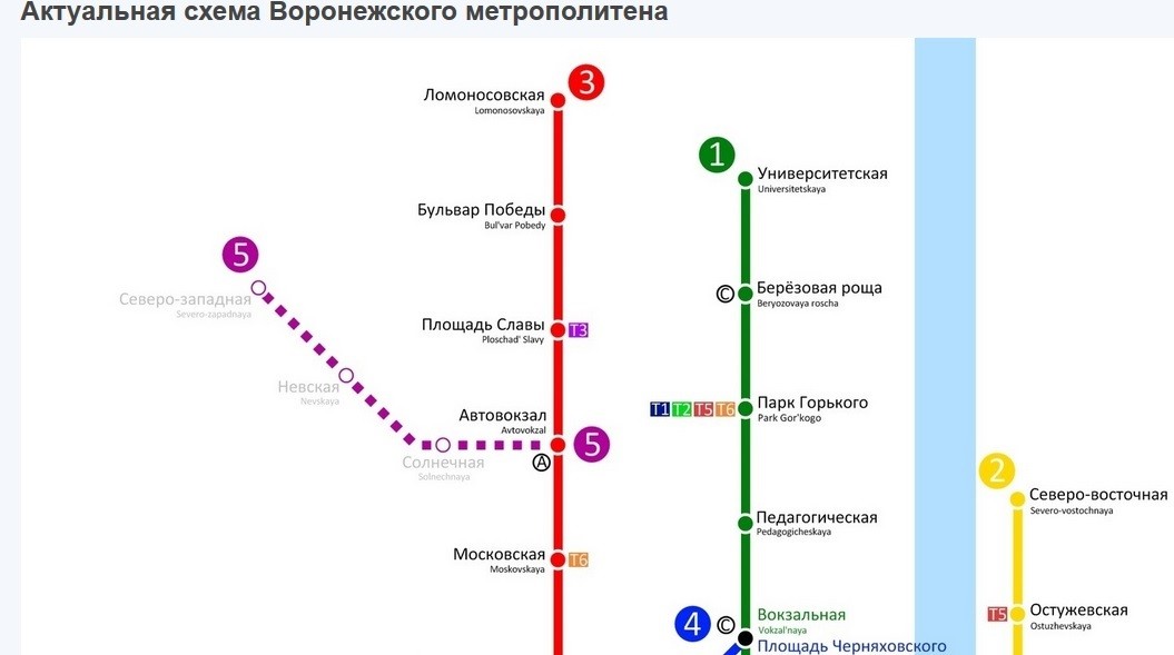 Тамбовское метро схема