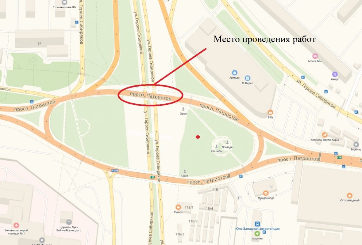 Карта воронежа юго западный рынок