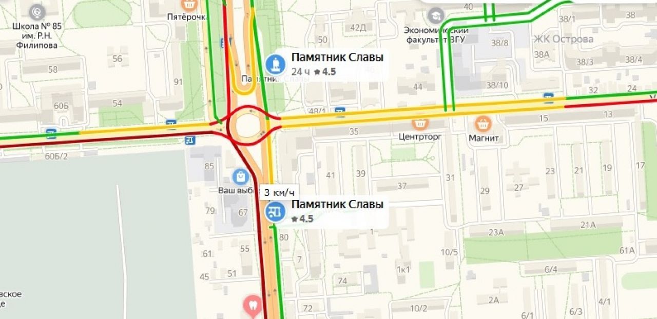 Памятник славы карта