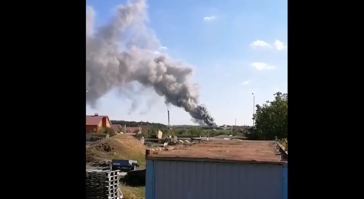 Под Белгородом случился крупный пожар